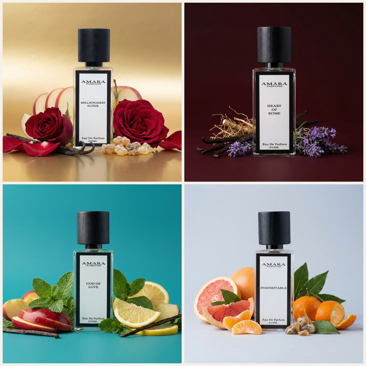 Compliment Getters Bundle: Millionaires Elixir, Heart Of Rome, God Of Love, Indominable