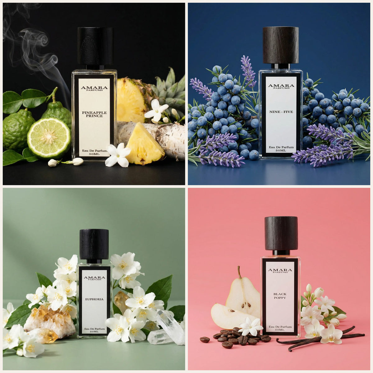 Couples Bundle: Pineapple Prince, Nine - Five, Euphoria, Black Poppy