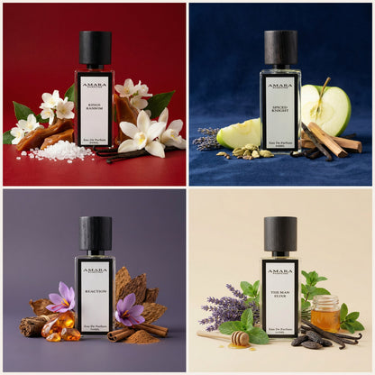 Date Night Bundle: For Him: Kings Ransom, Spiced Knight, Reaction, The Man Elixr