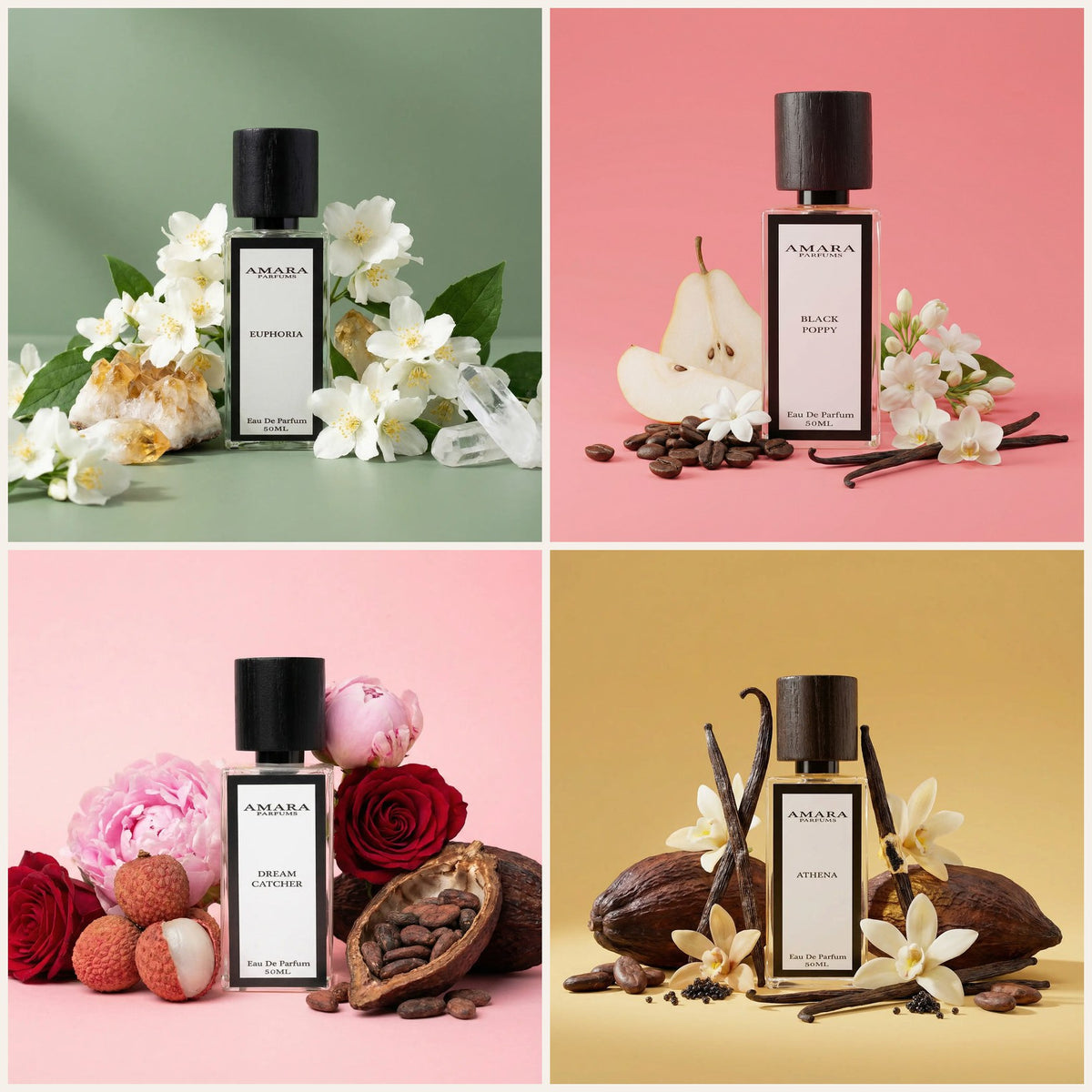 Women's Best Sellers Bundle: Euphoria, Black Poppy, Dream Catcher, Athena